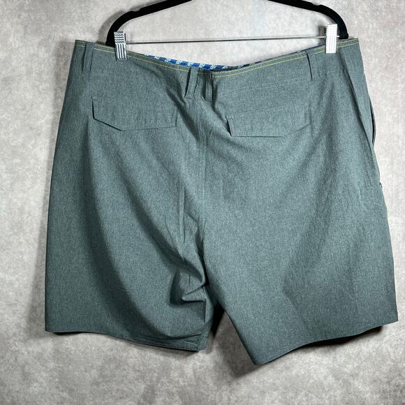 AFTCO Performance Fishing Shorts Mens 40 Gray AFTech Outdoor Chino Flat‎ Front - Picture 5 of 9